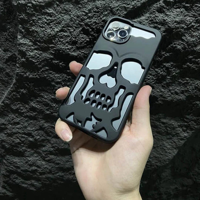 iPhone 12 Series Hollow Skull Design Case