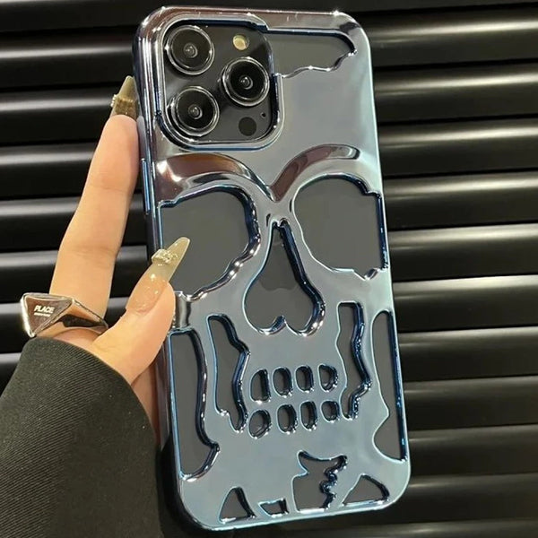 iPhone 12 Series Hollow Skull Design Case