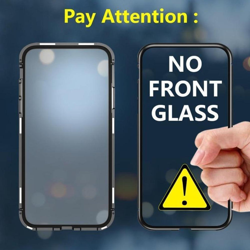 New Electronic Auto-Fit Magnetic Glass Case for iPhone