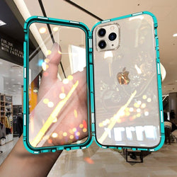 iPhone 11 Series Electronic Auto-Fit Magnetic Glass Case