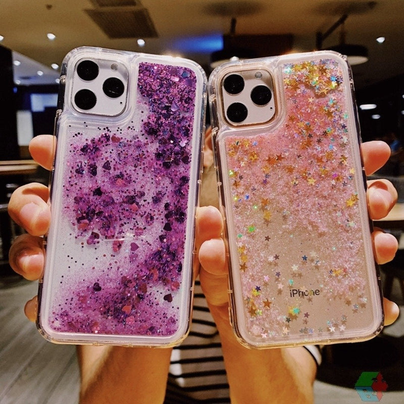 iPhone 11 Series Liquid Glitter Sparkle Shiny Bling Case