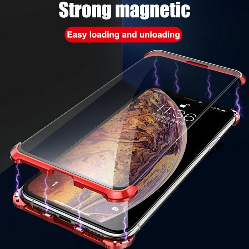 iPhone XR Frameless Auto-Fit (Front+ Back) Magnetic Glass Case