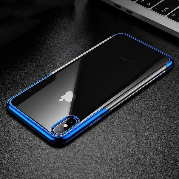 Baseus ® iPhone XS Max Ultra-Thin Transparent Sparkling Edge Case