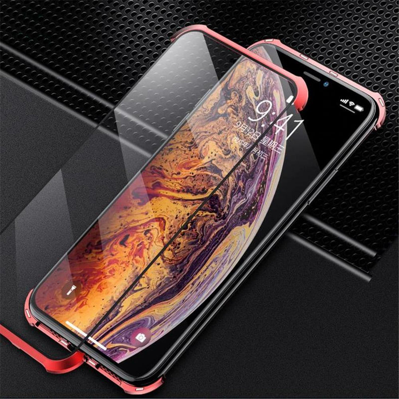 iPhone XR Frameless Auto-Fit (Front+ Back) Magnetic Glass Case