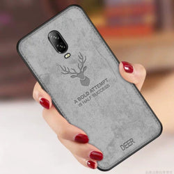 OnePlus 7 (3 in 1 Combo) Deer Case + Tempered Glass + Earphones