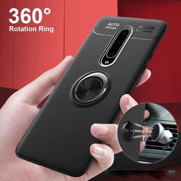 OnePlus 7 Pro (2 in 1 Combo) Metallic Ring Case+ Earphones