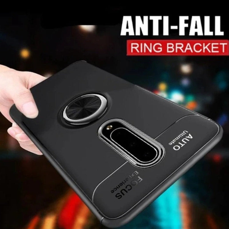 OnePlus 7 Pro (2 in 1 Combo) Metallic Ring Case+ Earphones