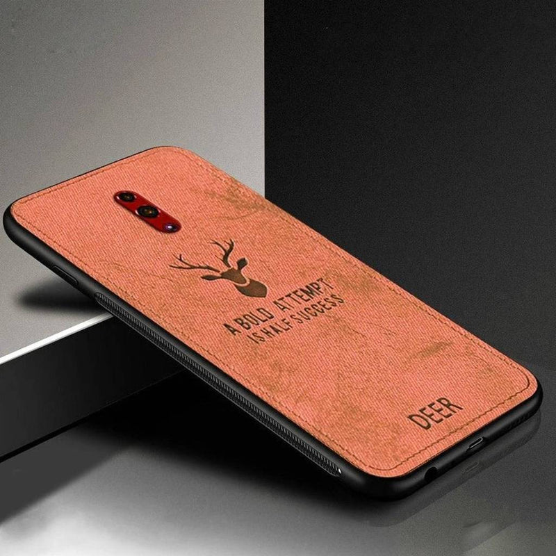 OnePlus 7 (3 in 1 Combo) Deer Case + Tempered Glass + Earphones