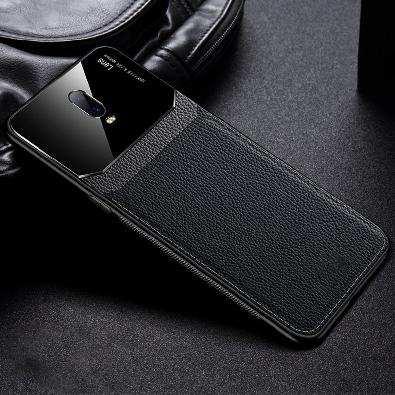 OnePlus 7 Sleek Slim Leather Glass Case