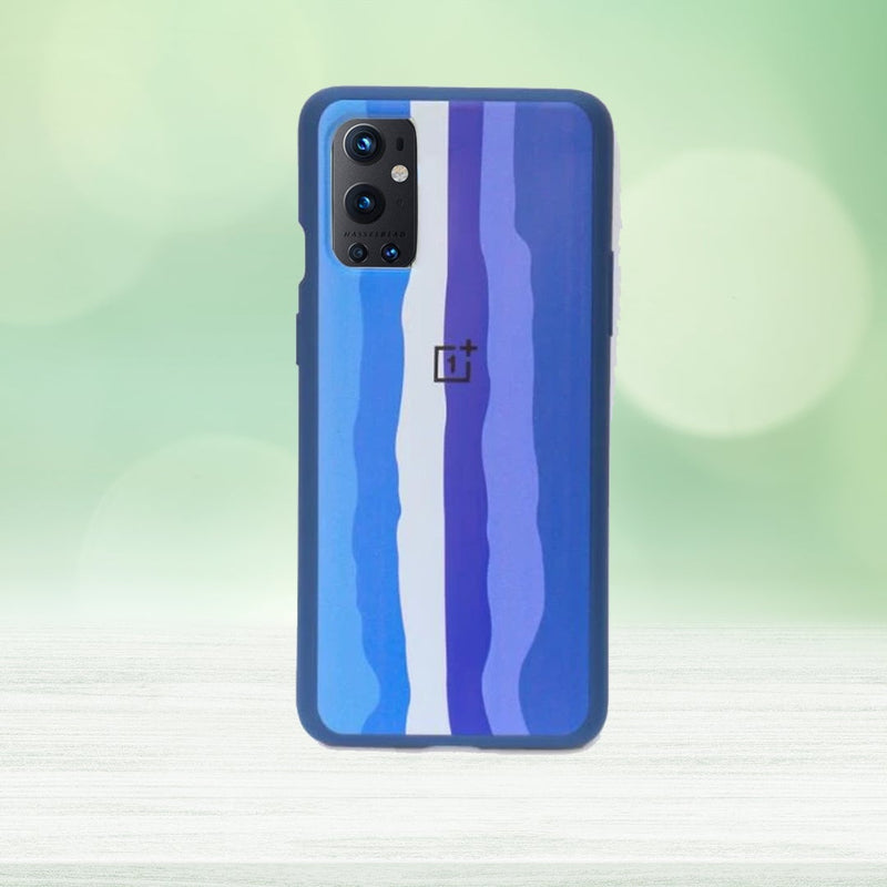 OnePlus 9 Rainbow Liquid Silicone Logo Case