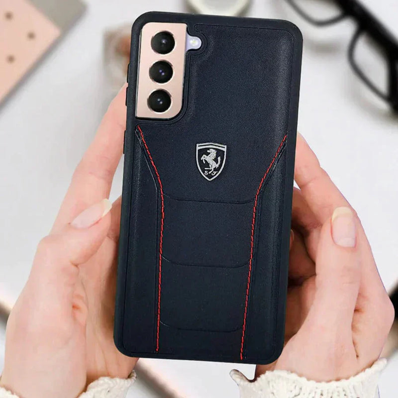 Galaxy Note 8 ® Ferrari  Genuine Leather Crafted Limited Edition Case