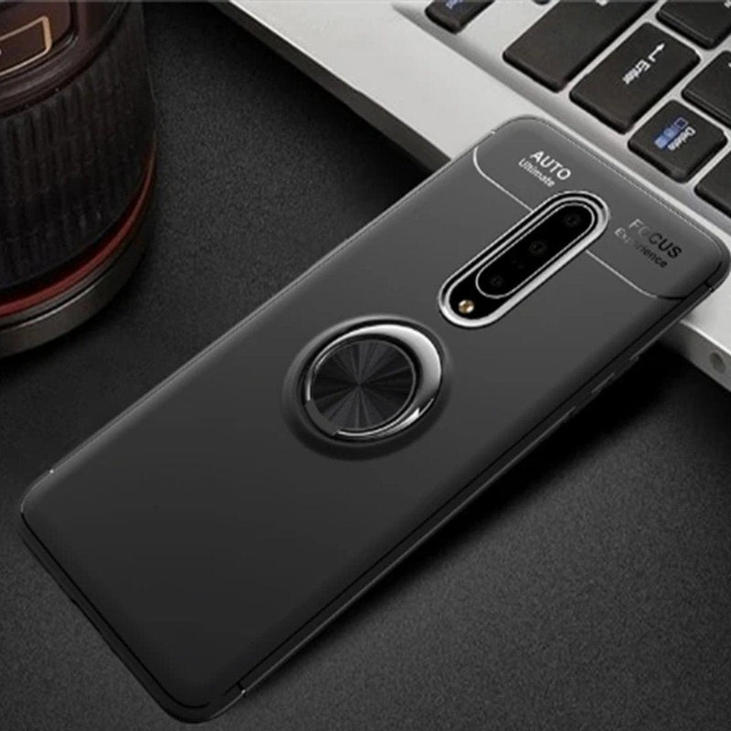 OnePlus 7 Pro (2 in 1 Combo) Metallic Ring Case+ Earphones