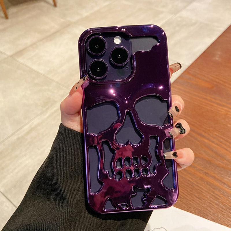 iPhone 13 Pro Max Hollow Skull Design Case