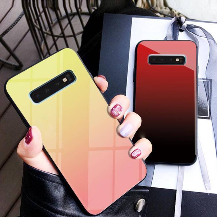 Galaxy S10 Plus Gradient Soft Edge Glass Back Case