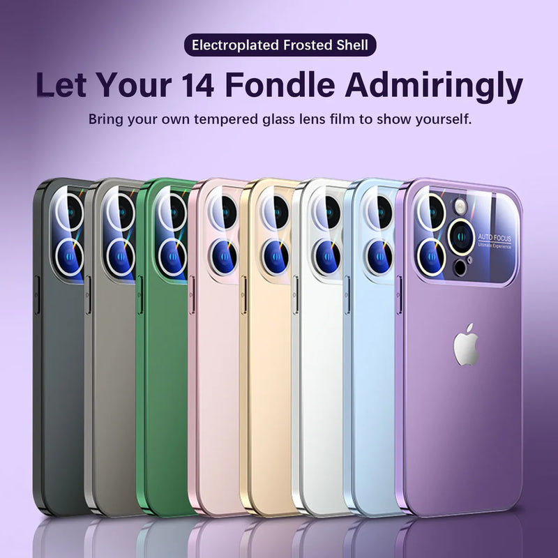 Premium Chromatic AG Lens Glass Case For iPhone 15 Series