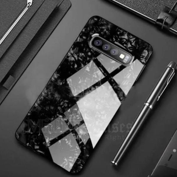 Galaxy S10 Dream Shell Textured Marble Case