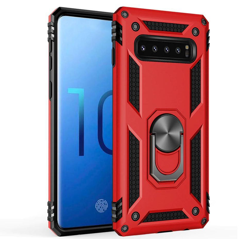 Galaxy S10 Plus Armour Shield Ring Holder Back Case