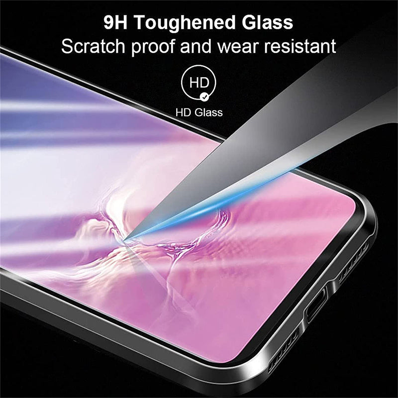 Luxury Magnetic Glass Double-Sided Privacy Phone Case For Samsung