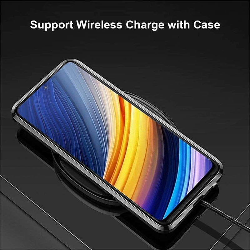 Luxury Magnetic Glass Double-Sided Privacy Phone Case For Samsung