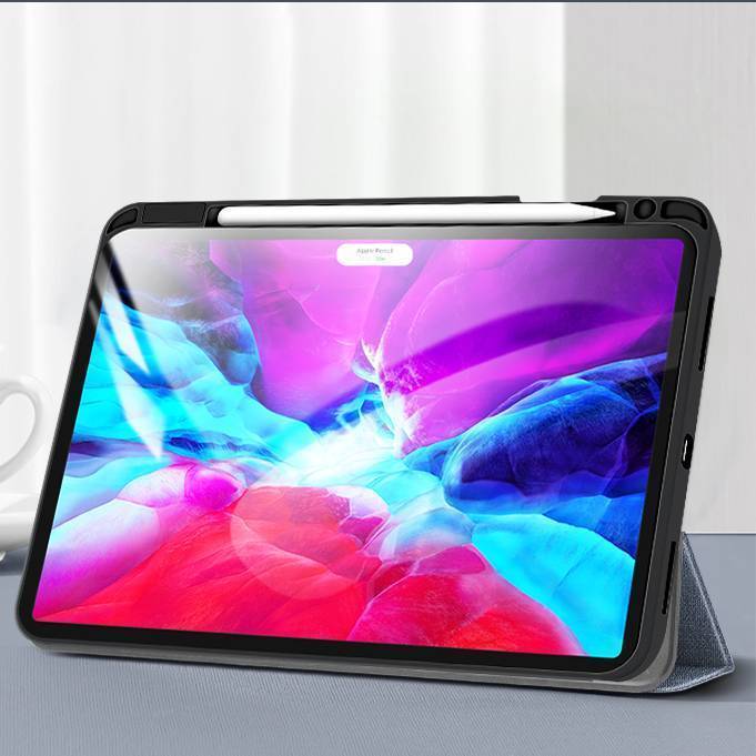 Mutural Lightweight Smart Flip Cover Stand with Pen Slot for iPad 10.5 inch