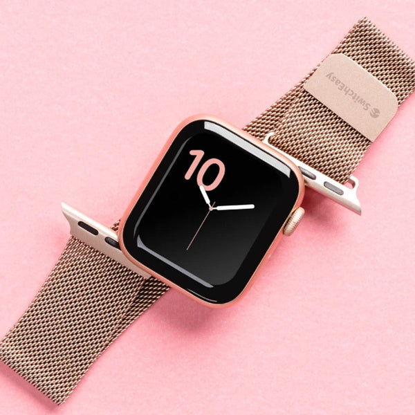 Magnetic Stainless Steel Switch Easy Strap for Apple Watch 7 (45mm)