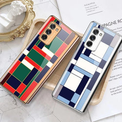 Galaxy Z Fold2 Folding Plating Pattern Glass Case